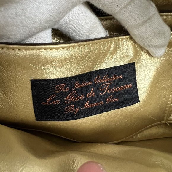 NWT LA GIOE DI TOSCANA Limited Edition Brown Calf Hair Suede Leather Handbag - Picture 7 of 12